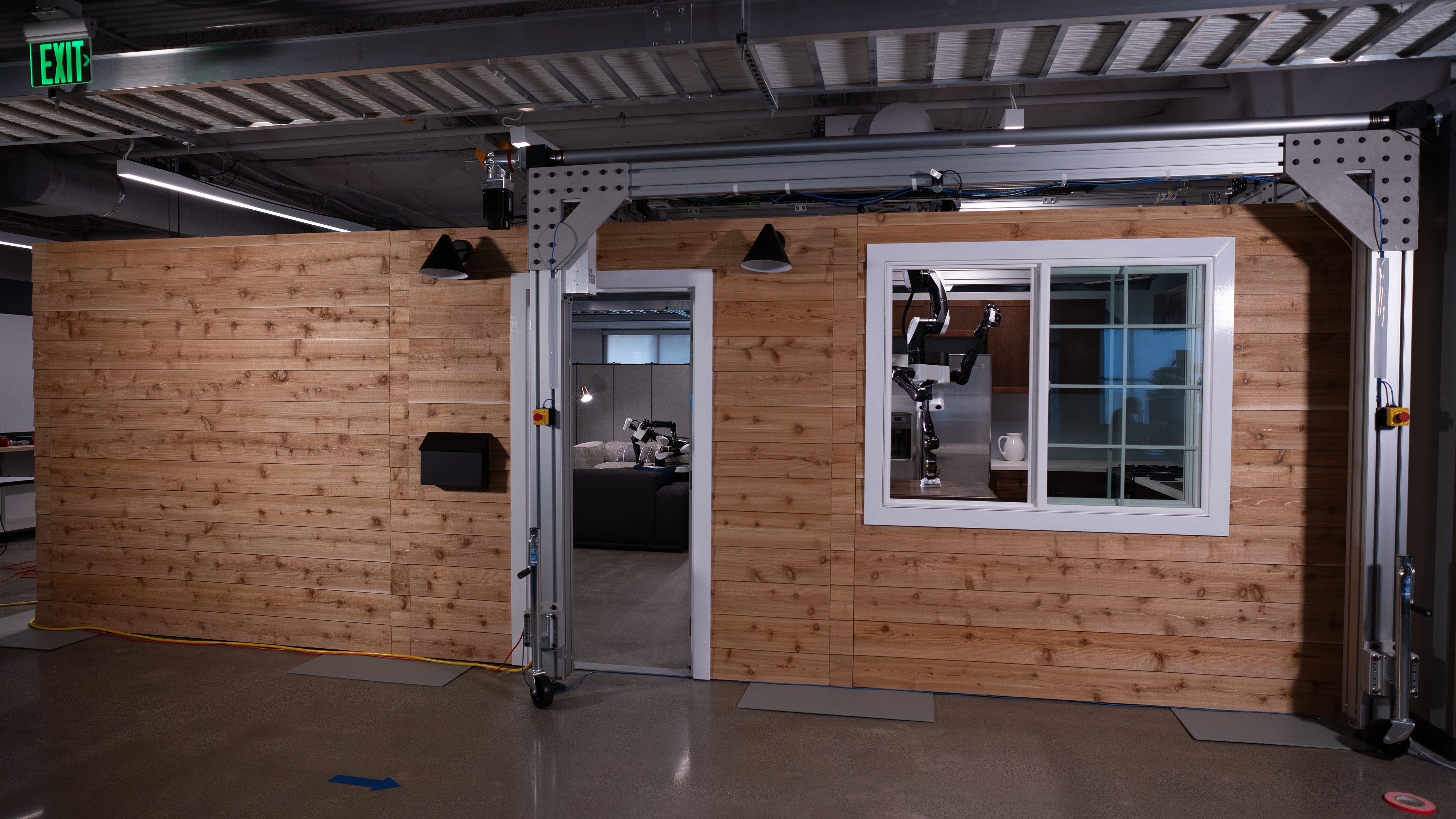TRI has designed and built a mock home in their Los Altos, CA headquarters to accelerate research on various unique assistive robots