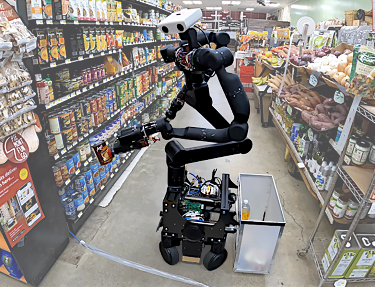 image of robot in grocery store