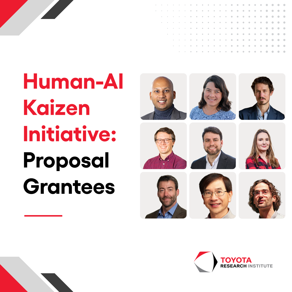 Human-AI Kaizen Inititative Grant Winners